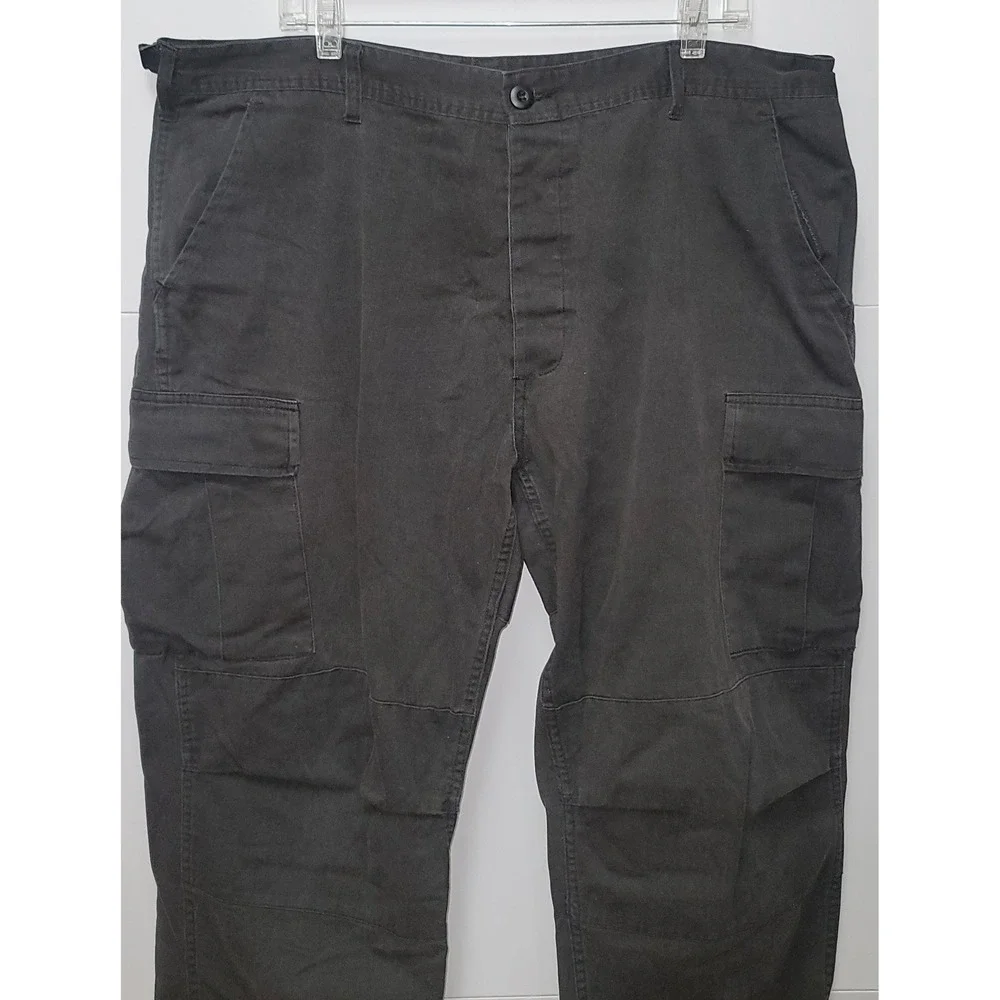 Rothco Battle Men Vintage XL Paratrooper‎ Black Military Cargo Pant Y2K Gorpcore